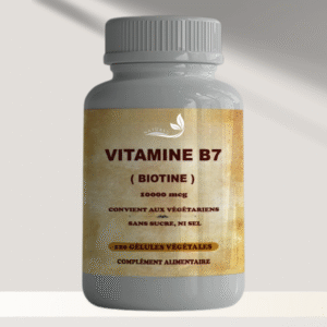 Vitamine B7. 10000 mcg – 120 gélules