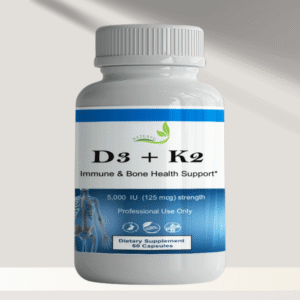 Vitamines D3 + K2. 5000 UI, 60 capsules